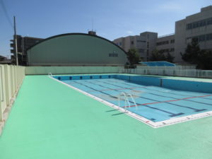 早稲田小学校プール改修工事　施工完了